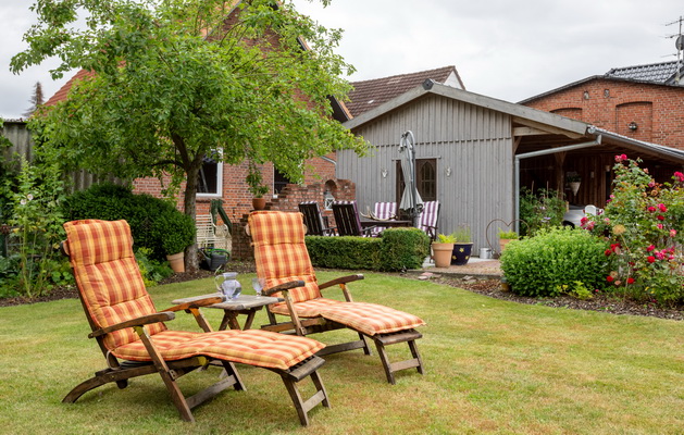 Ferienhaus Nusse - Achtern witten Tuun - Garten